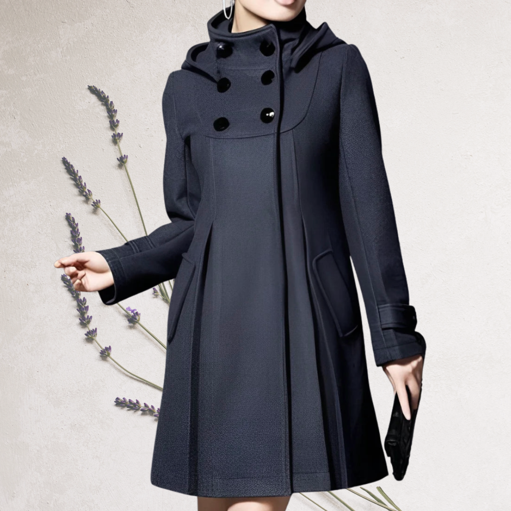 REFINED KNEE-LENGTH TRENCH COAT FOR WOMEN