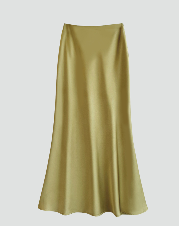 Ladies Satin Skirt with Elegant Shine for a Luxurious Maxi Look