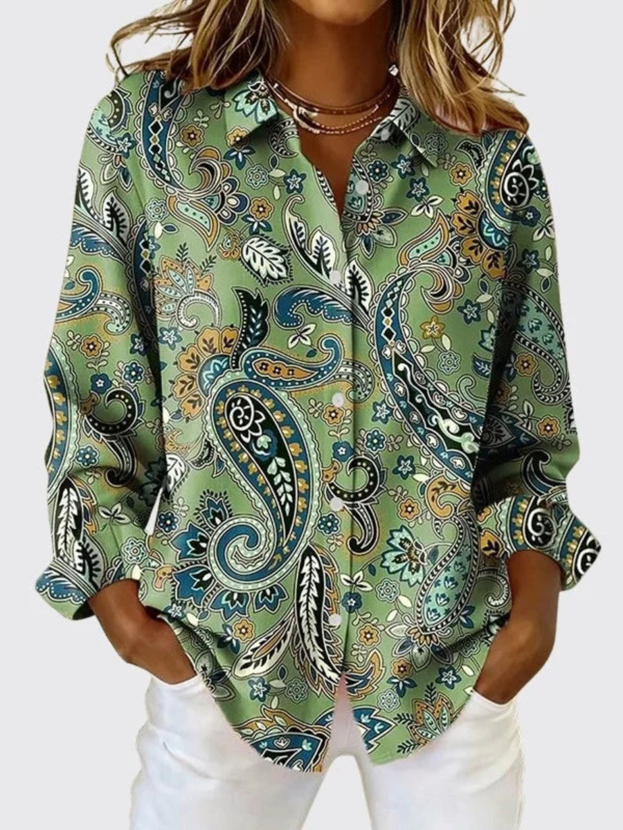 Women's Loose-Fit Paisley Print Shirt