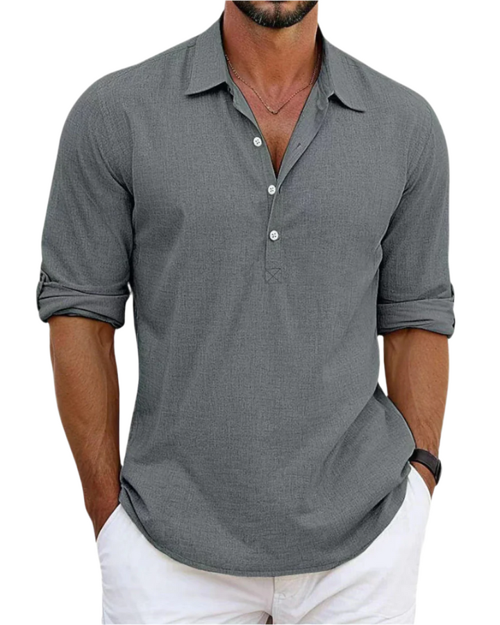 Riviera Premium Linen Shirt, view 7 - Elena Harper