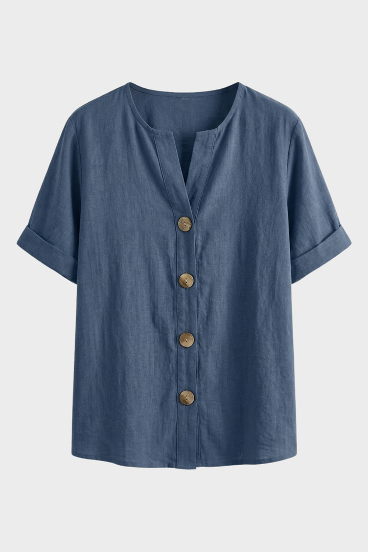 Women's Light Linen Blouse | Buttons