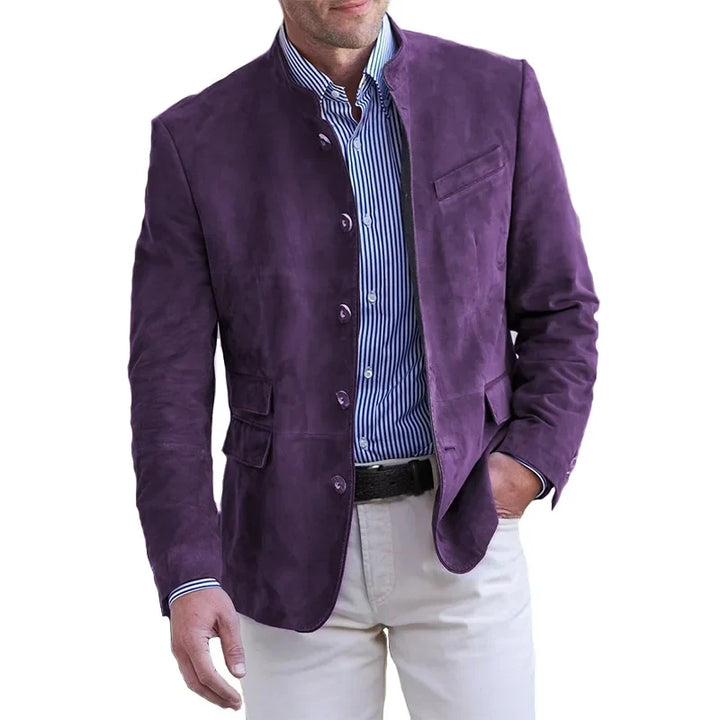 Men's Classic Button-Closure Jacket for Everyday Style