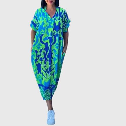 Ashley™ elegant summer dress by Emma & Rose Cape Town, featuring lightweight fabric and a flowy, stylish design.