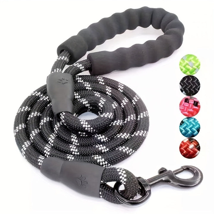 Reinforced Reflective Dog Lead with Padded Handle – Durable and Safe for Strong Dogs