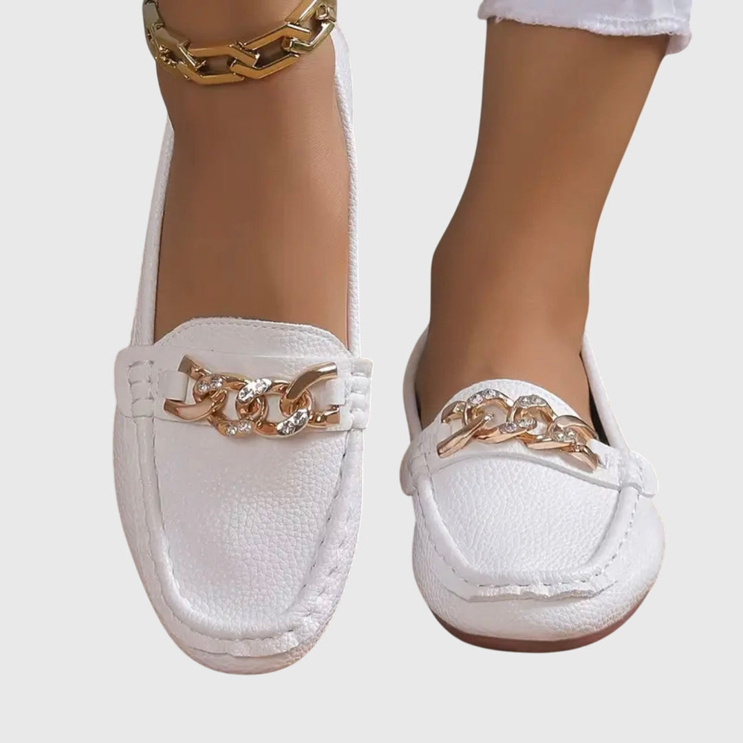 Melira | Orthopaedic loafers with metallic detail and design