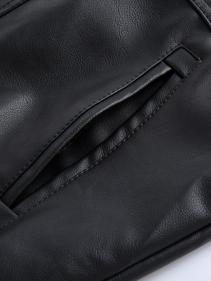 Roman Hooded Moto Jacket, view 4 - Elena Harper