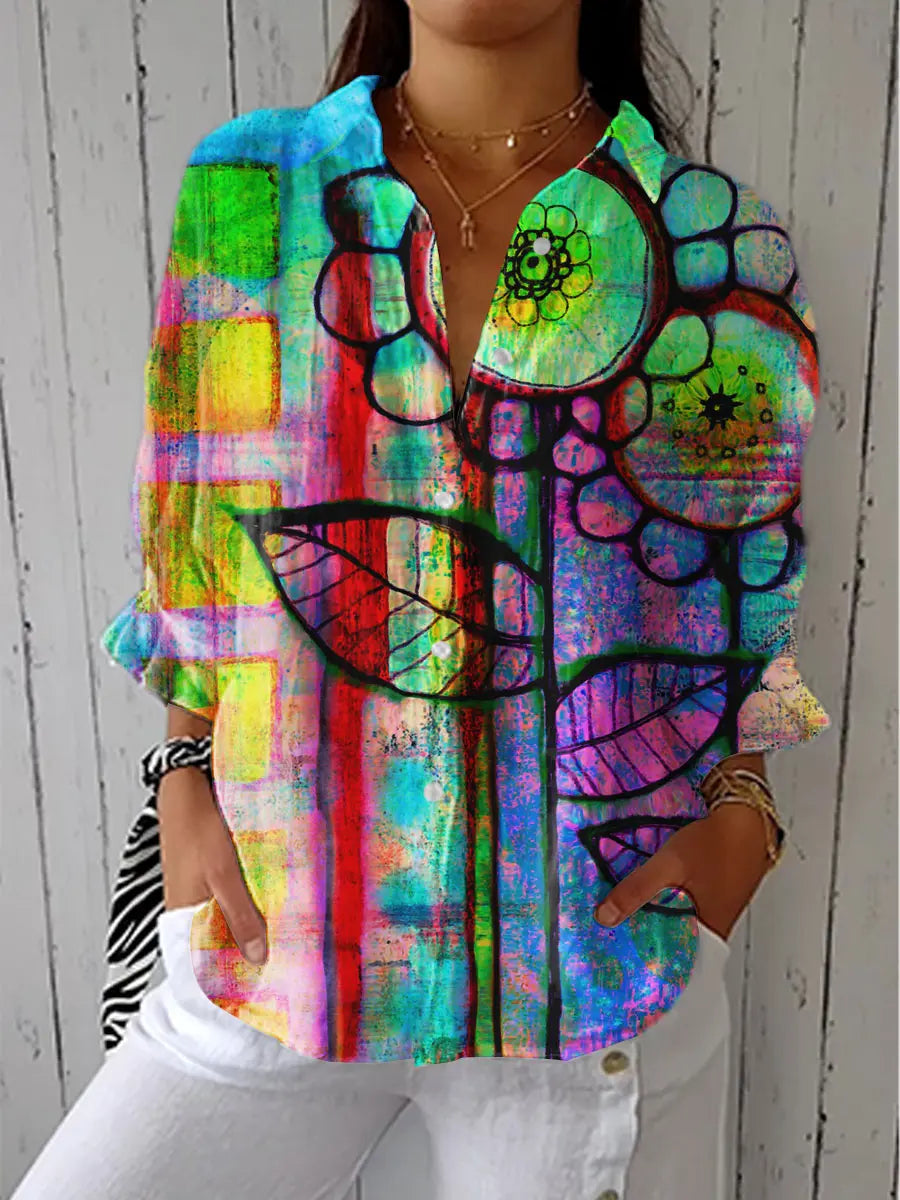 C&M® | Artistic Bloom Blouse