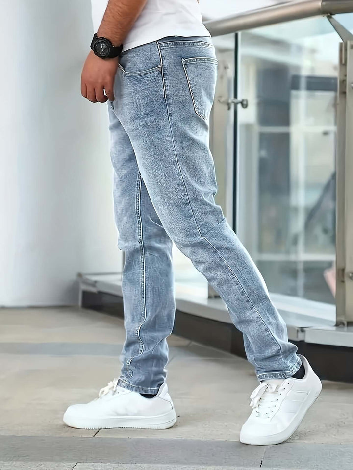 Men's Slim-Fit Casual Jeans, view 7 - Elena Harper