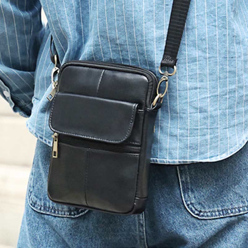 Men's Compact Shoulder Bag - Everyday Essential