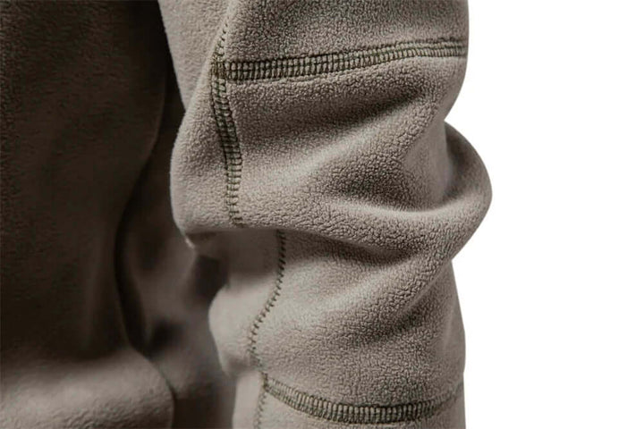 Men's Fleece Jacket with Stand-Up Collar