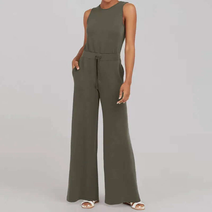 Women's Sleeveless Round Neck Jumpsuit