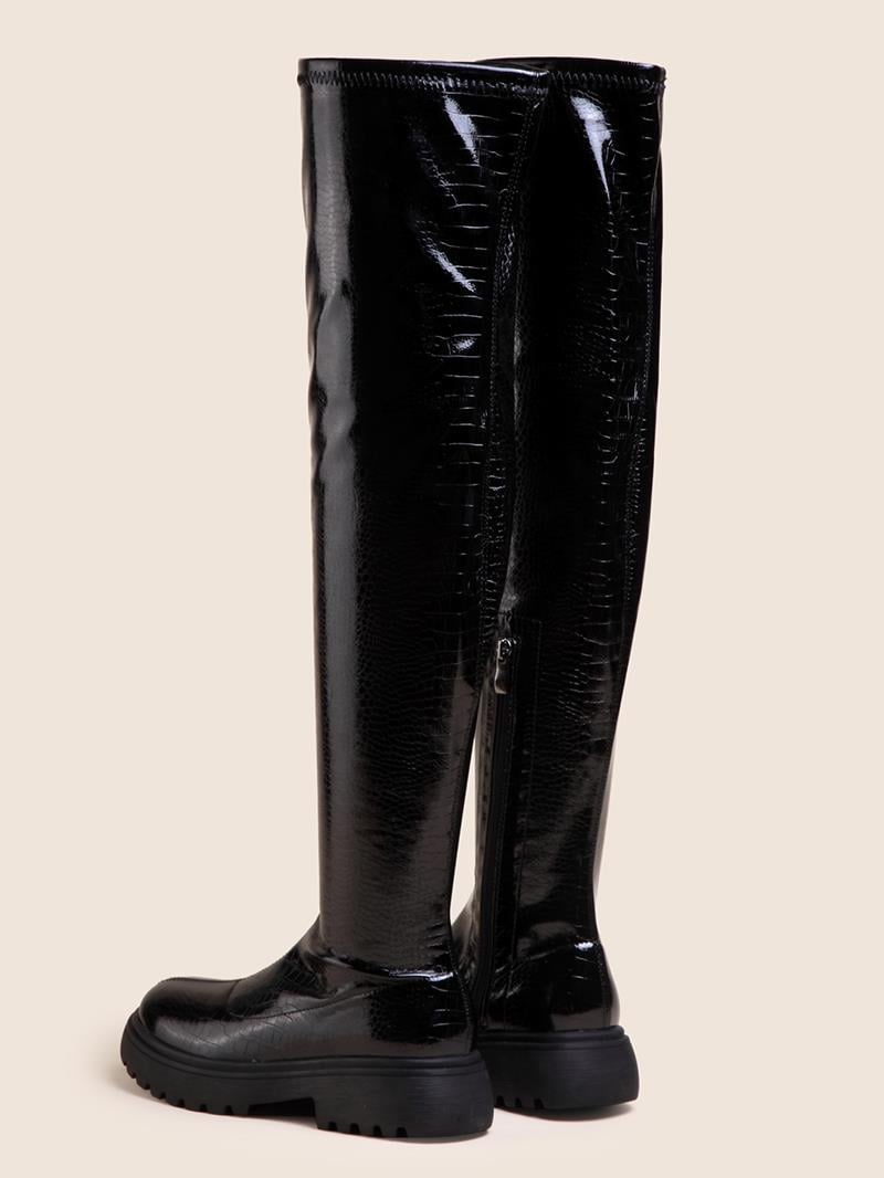 High Women's Boots with Zipper - Hildur