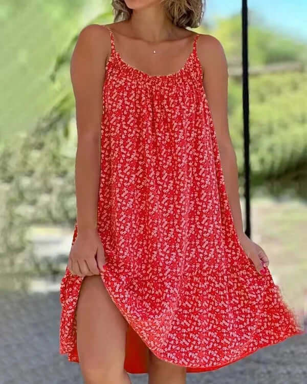 Women's Long Sleeve Summer Dress, view 3 - Elena Harper