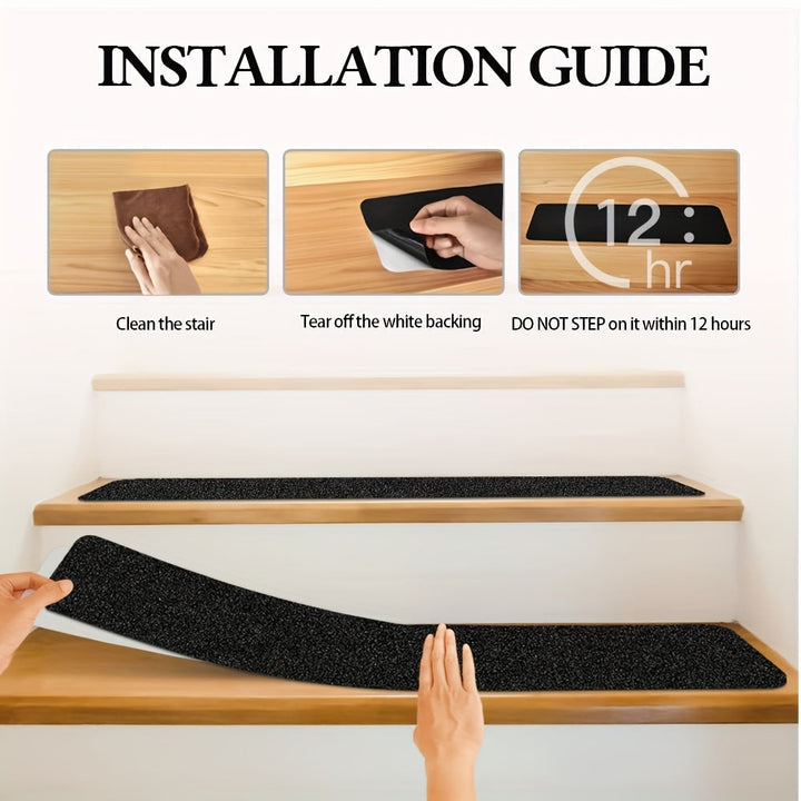 Rubber Anti-Slip Tread Strips – Extra Grip for Stairs and Driveways