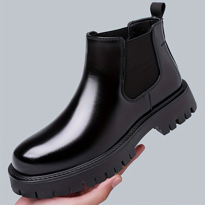 Foster Rugged-Sole Chelsea Boots, view 4 - Elena Harper
