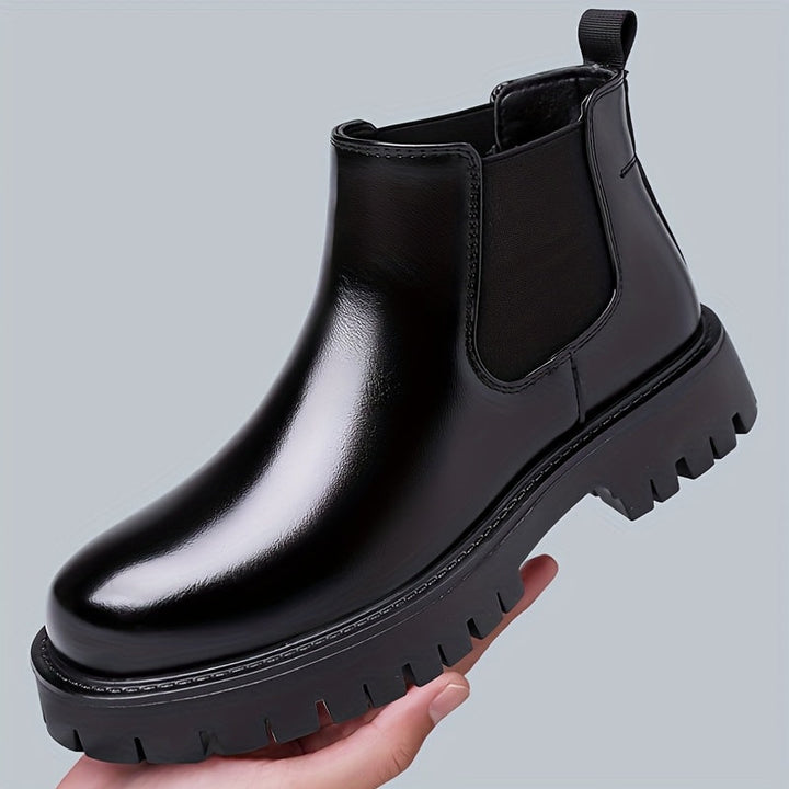 Foster Rugged-Sole Chelsea Boots, view 4 - Elena Harper