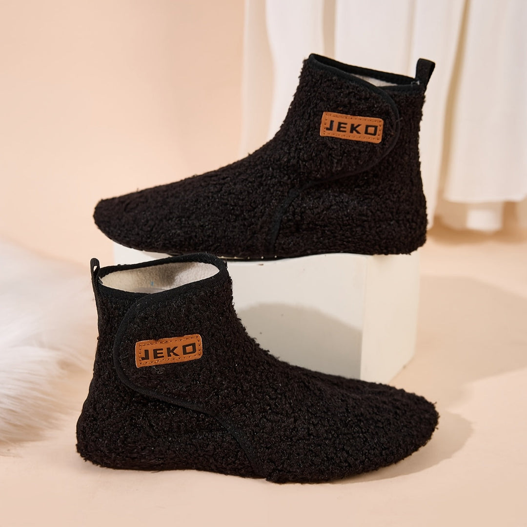 Lokia Comfortable Cozy Fleece Slippers, view 3 - Elena Harper