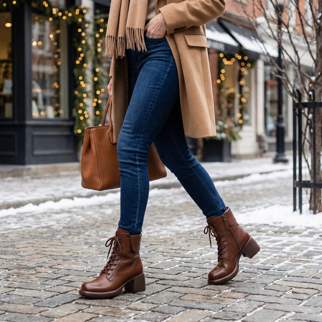 Mila | Vintage-Style Ankle Boots with Fleece Lining