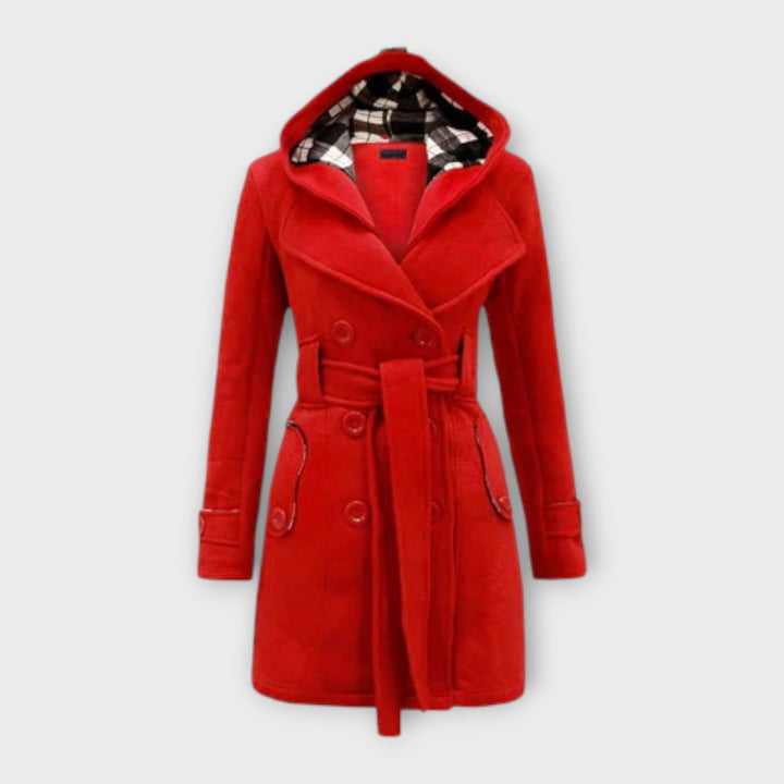 AVA – ELEGANT HOODED TRENCH COAT
