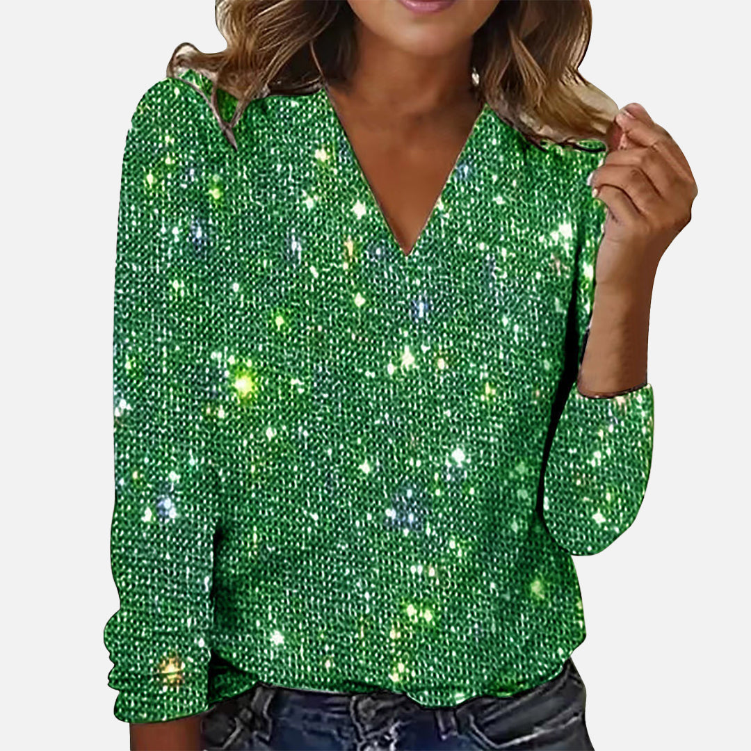 Ruby - Festive blouse to shine at Christmas