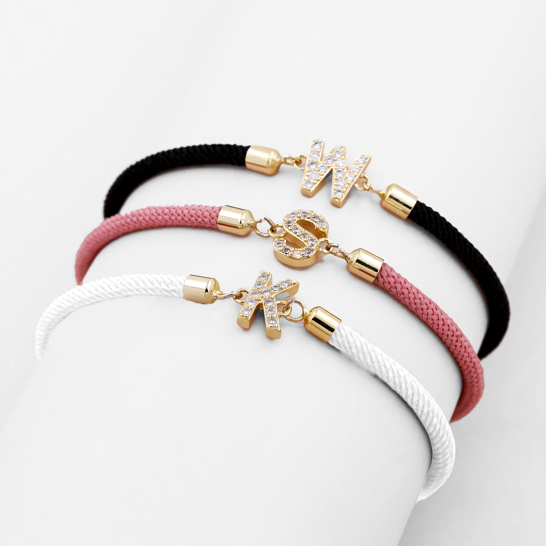 Calla Customizable Bracelet with Engraved Initial, view 8 - Elena Harper