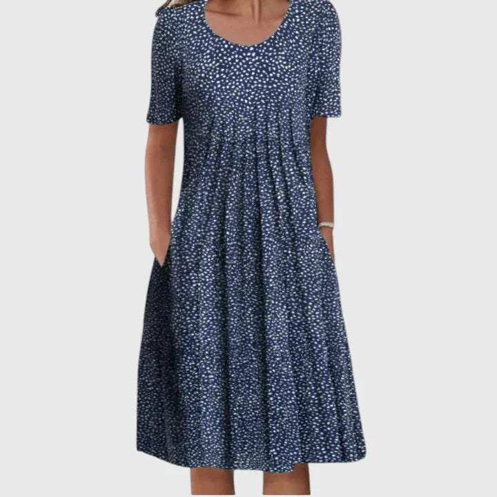 Acy Elegant Dress that Covers the Stomach, view 5 - Elena Harper
