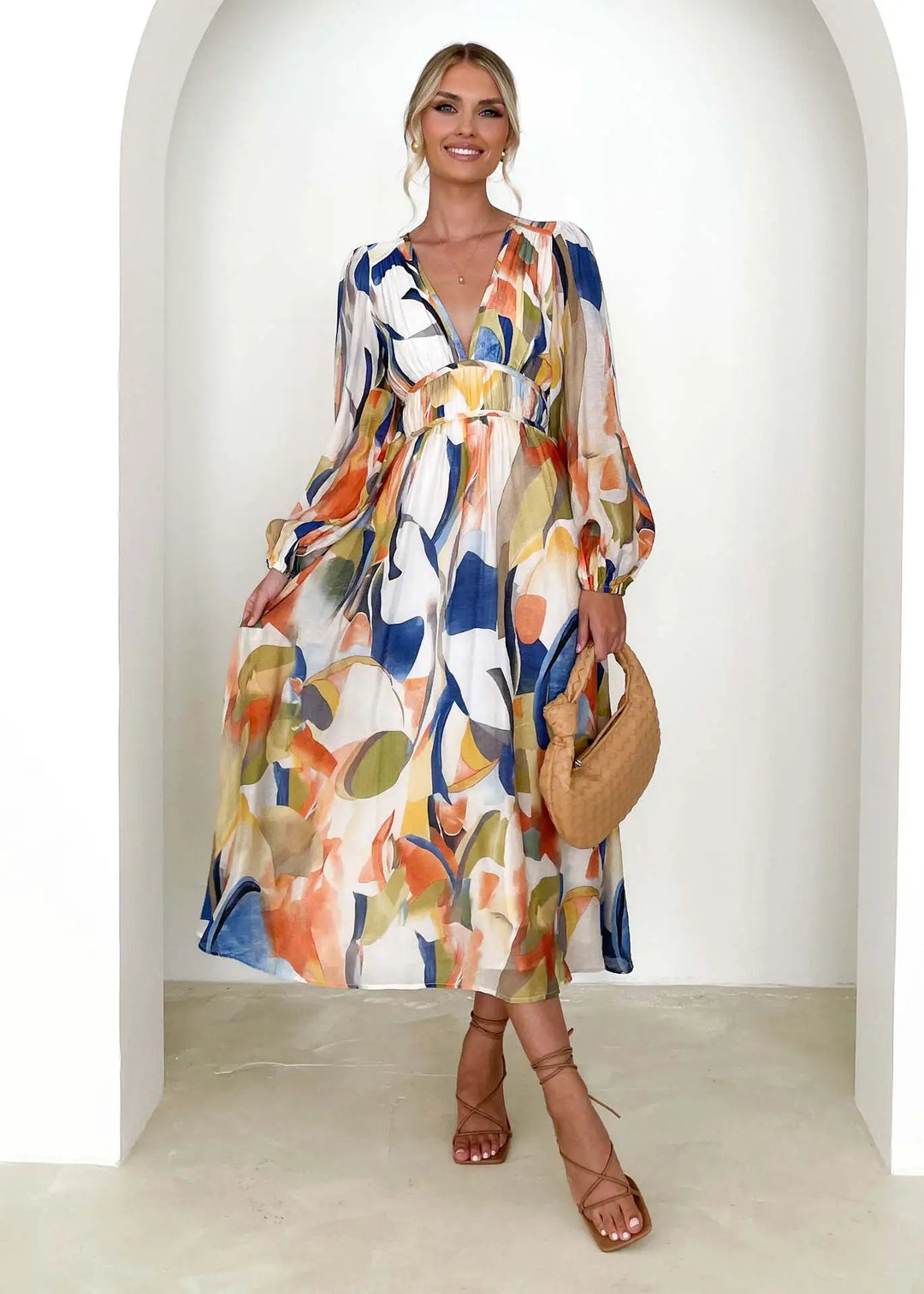 Rumi Stylish Maxi Dress, view 5 - Elena Harper