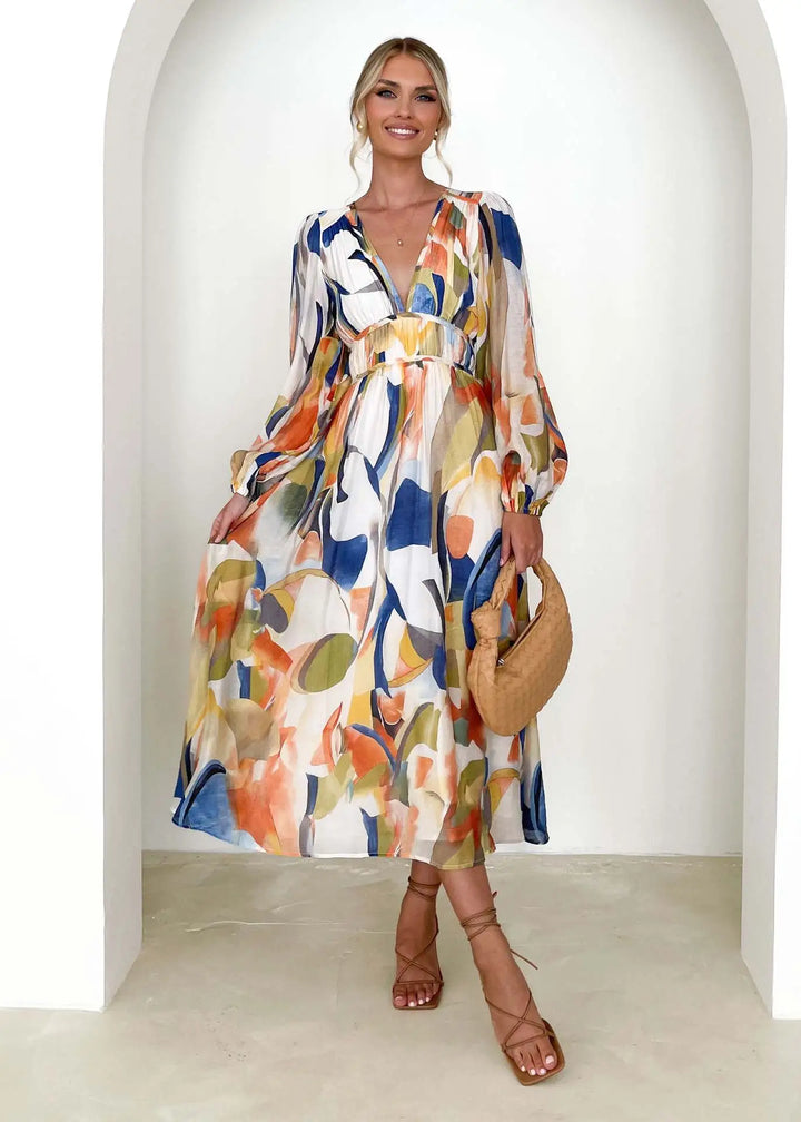 Rumi Stylish Maxi Dress, view 5 - Elena Harper