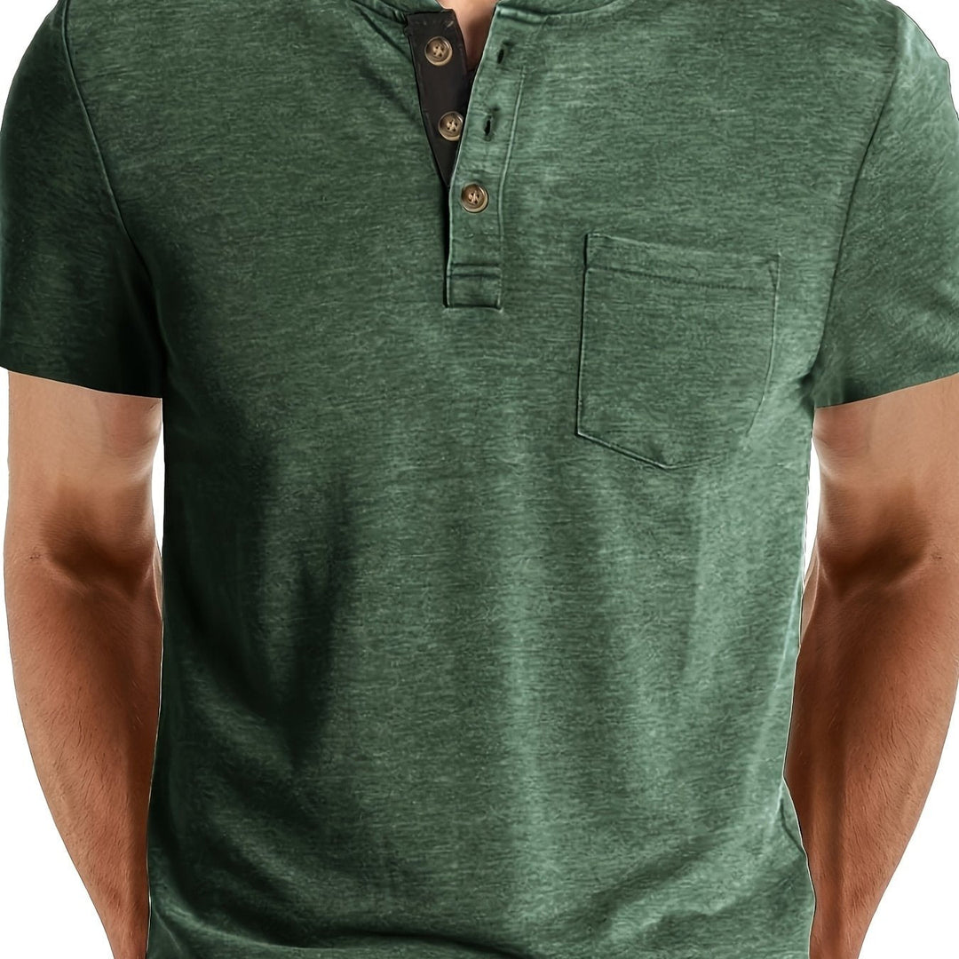 LAURENT MONACO | MEN'S HENLEY T-SHIRT