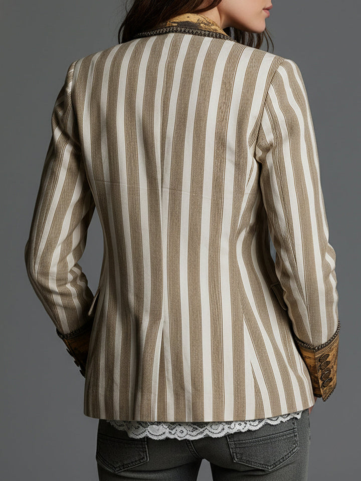 Ysé™ | Bohemian Blazer with Stripes