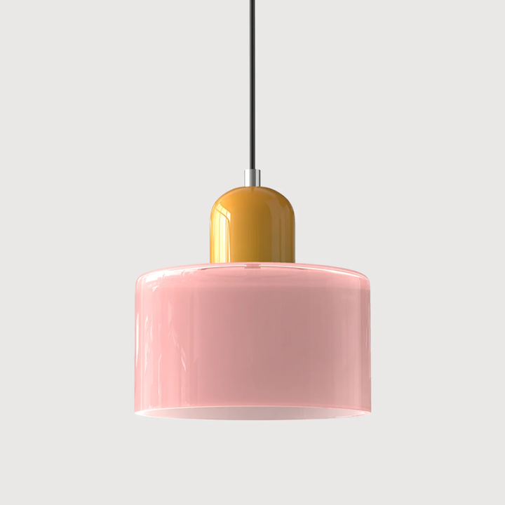 Retro Glass Pendant Lamp with Adjustable Cord