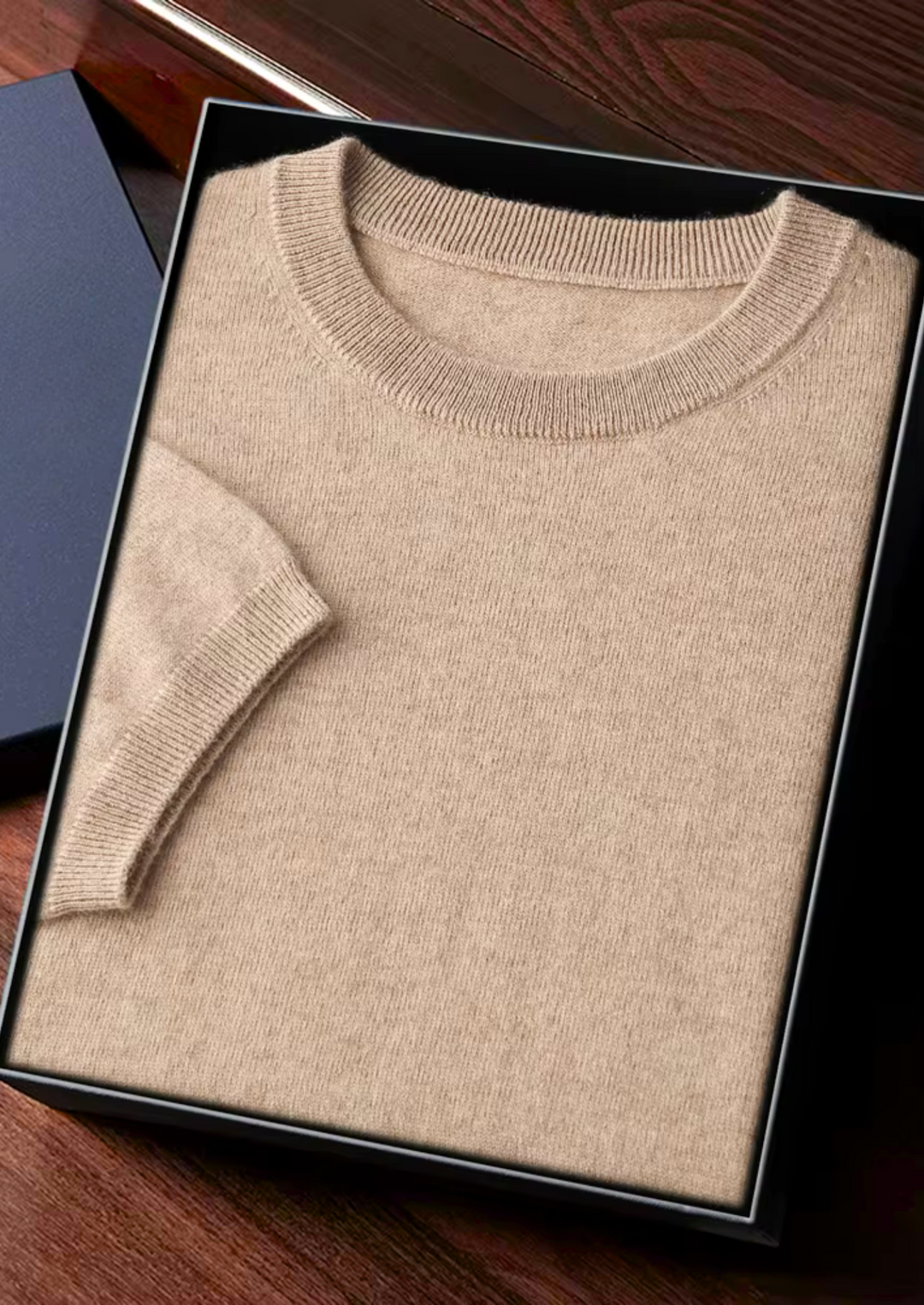 Emma & Rose merino wool crewneck top — premium knitwear