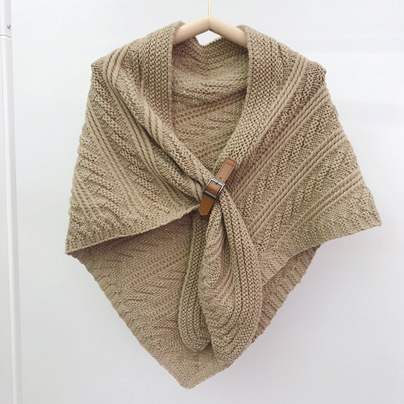 Solid Color Warm Shawl