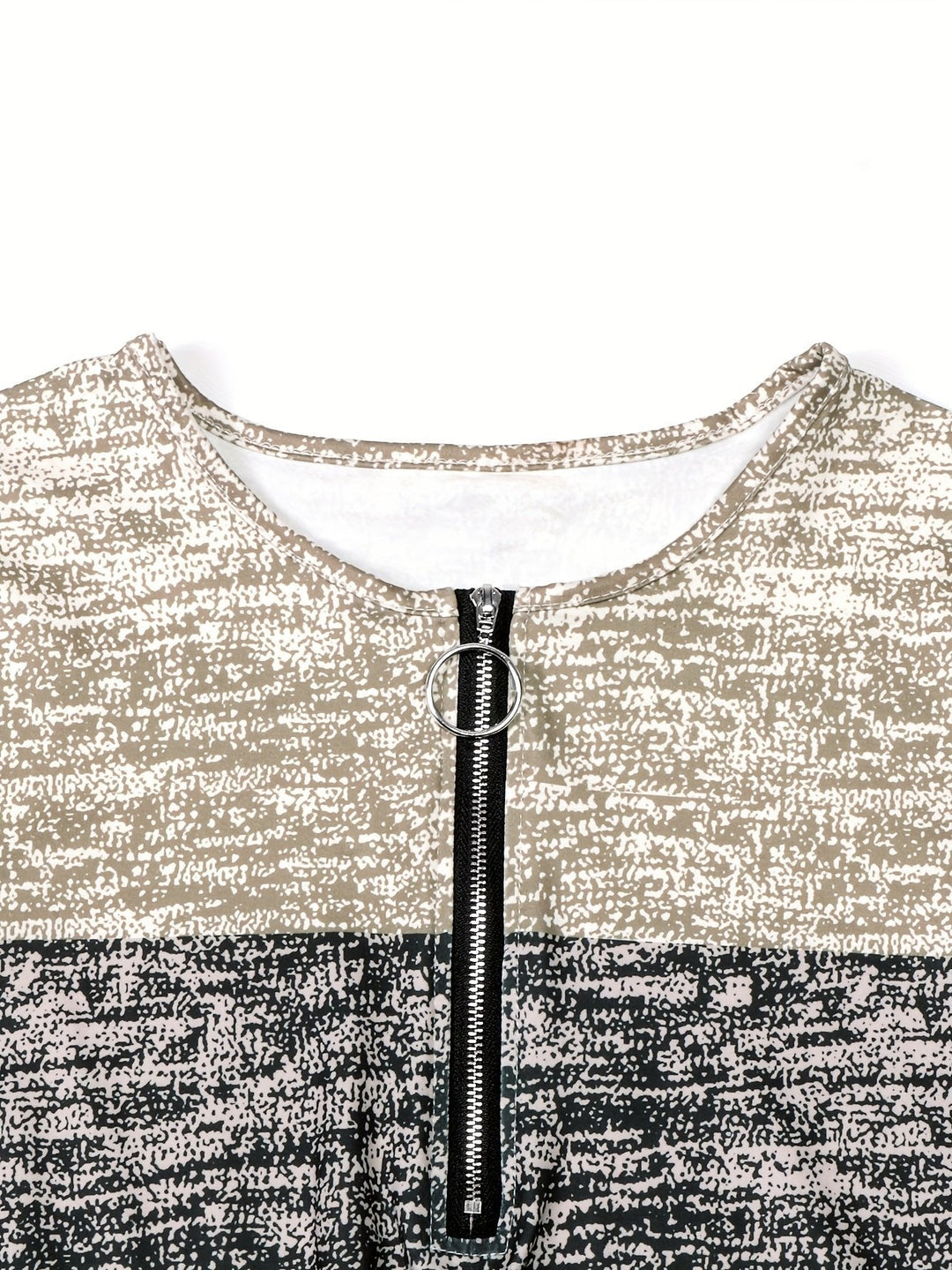 Ines | Modern Colorblock Zip-Top for Everyday Wear