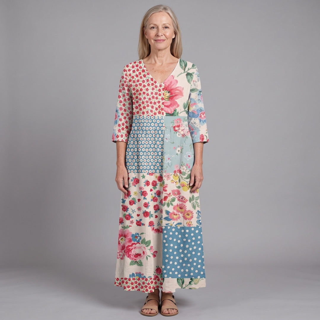 Women's Effortless Floral Summer Maxi Dress
