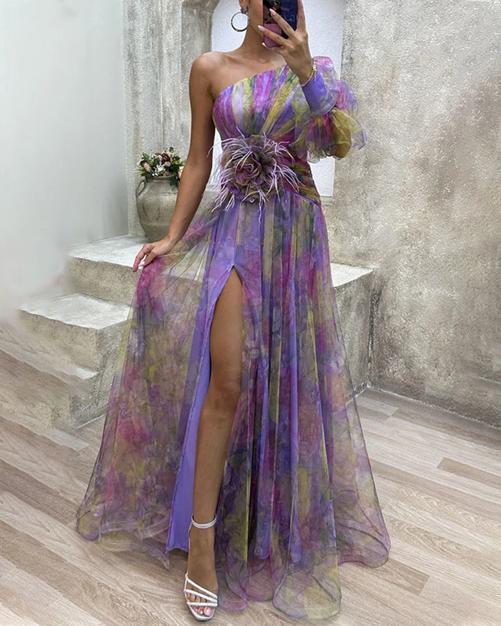 Cecilia | Elegant Dress with Side Slit