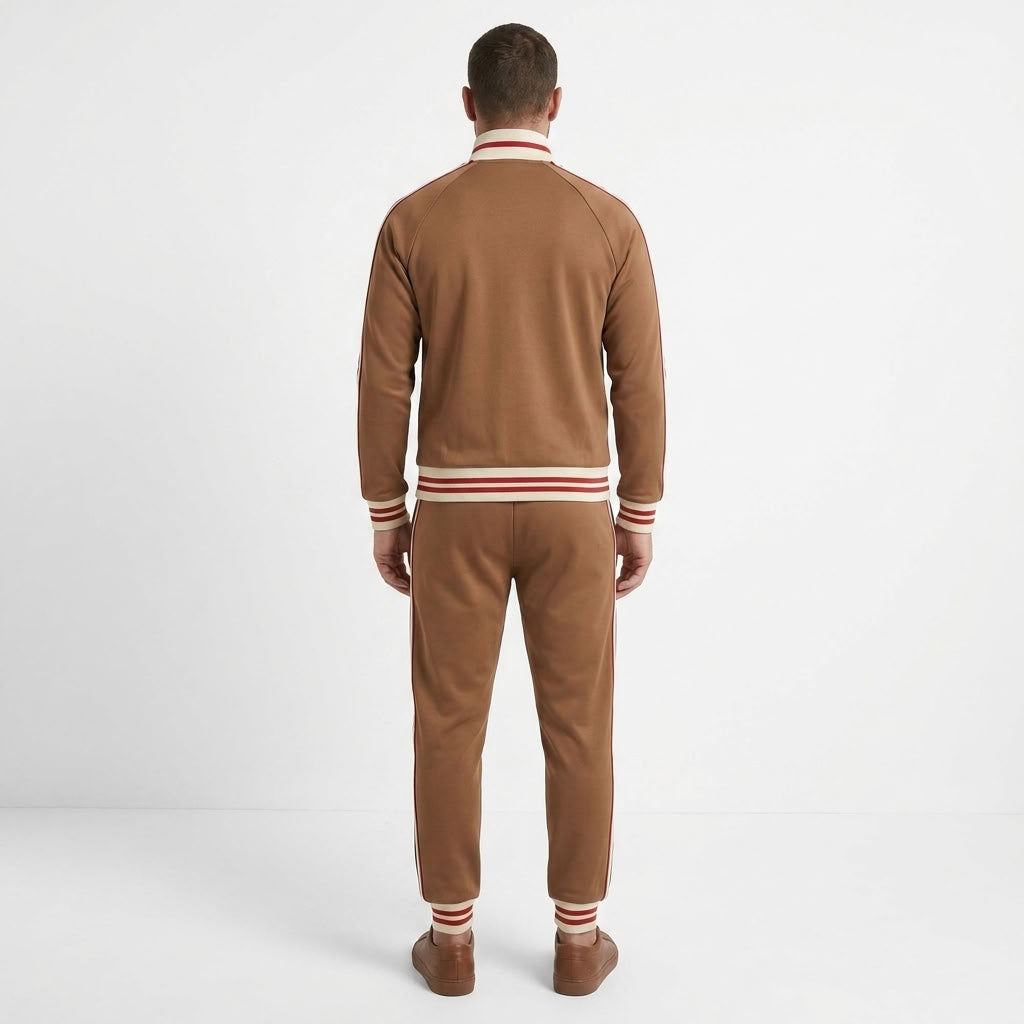 Striped Two-Piece Tracksuit For Men