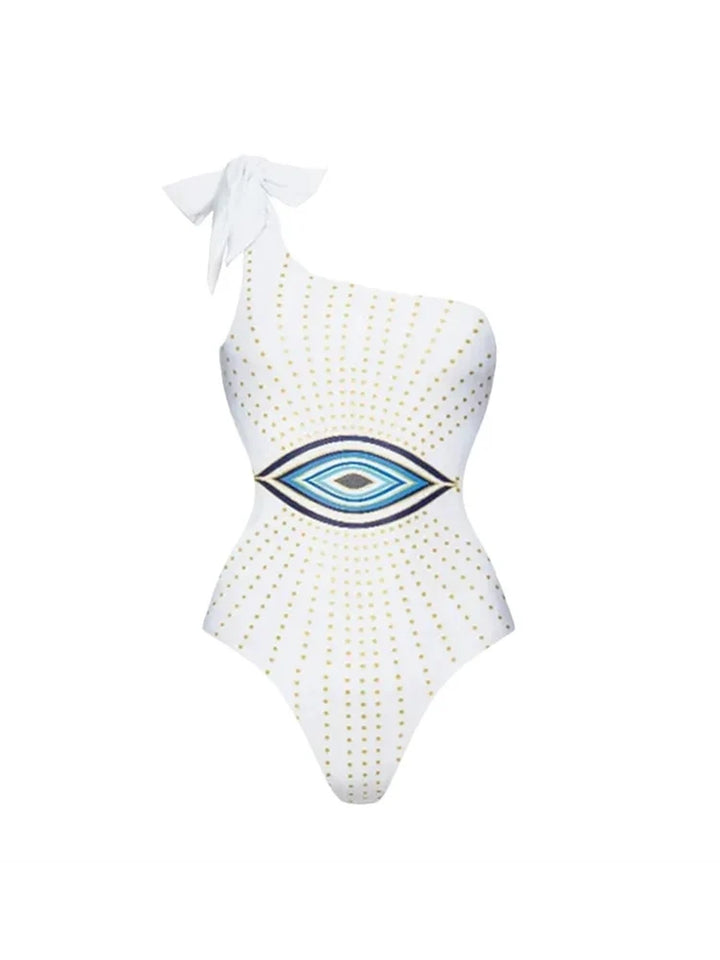 Evil Eye Print One-Piece Swimsuit