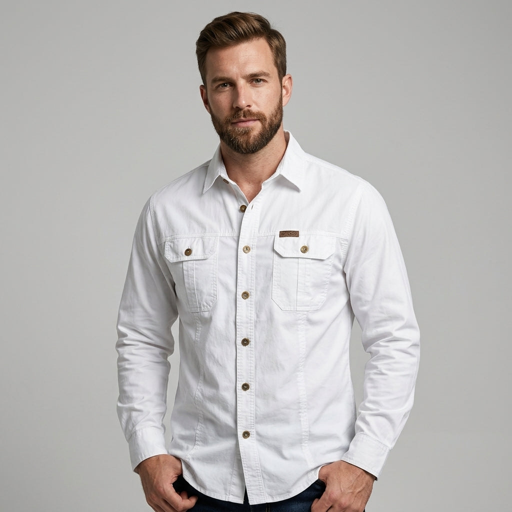 STRUCTURED SHIRT FOR MEN