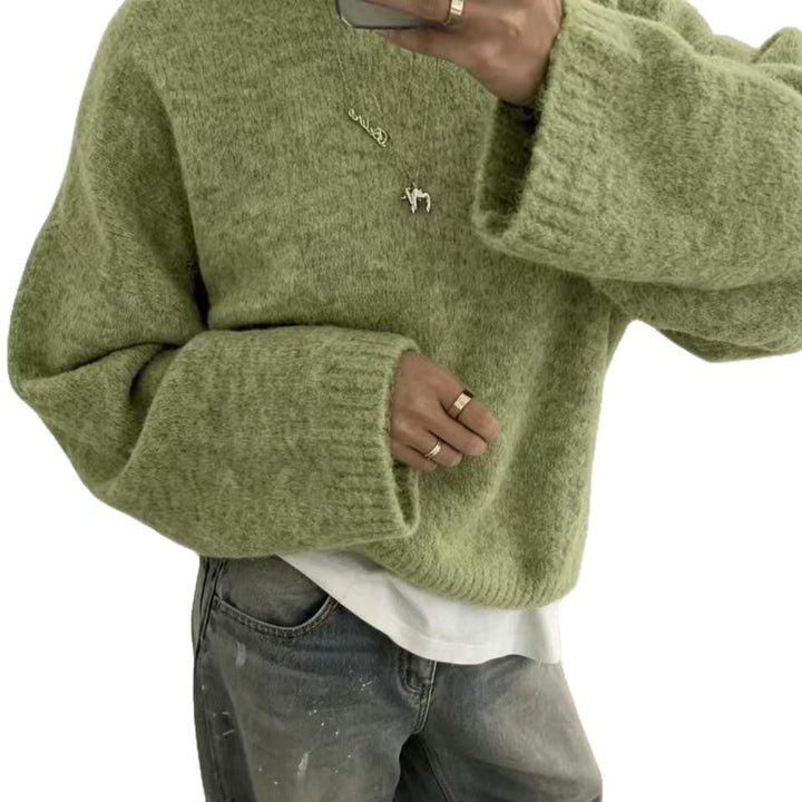 Loose Women's Knit Sweater - Soft and Easy to Wear