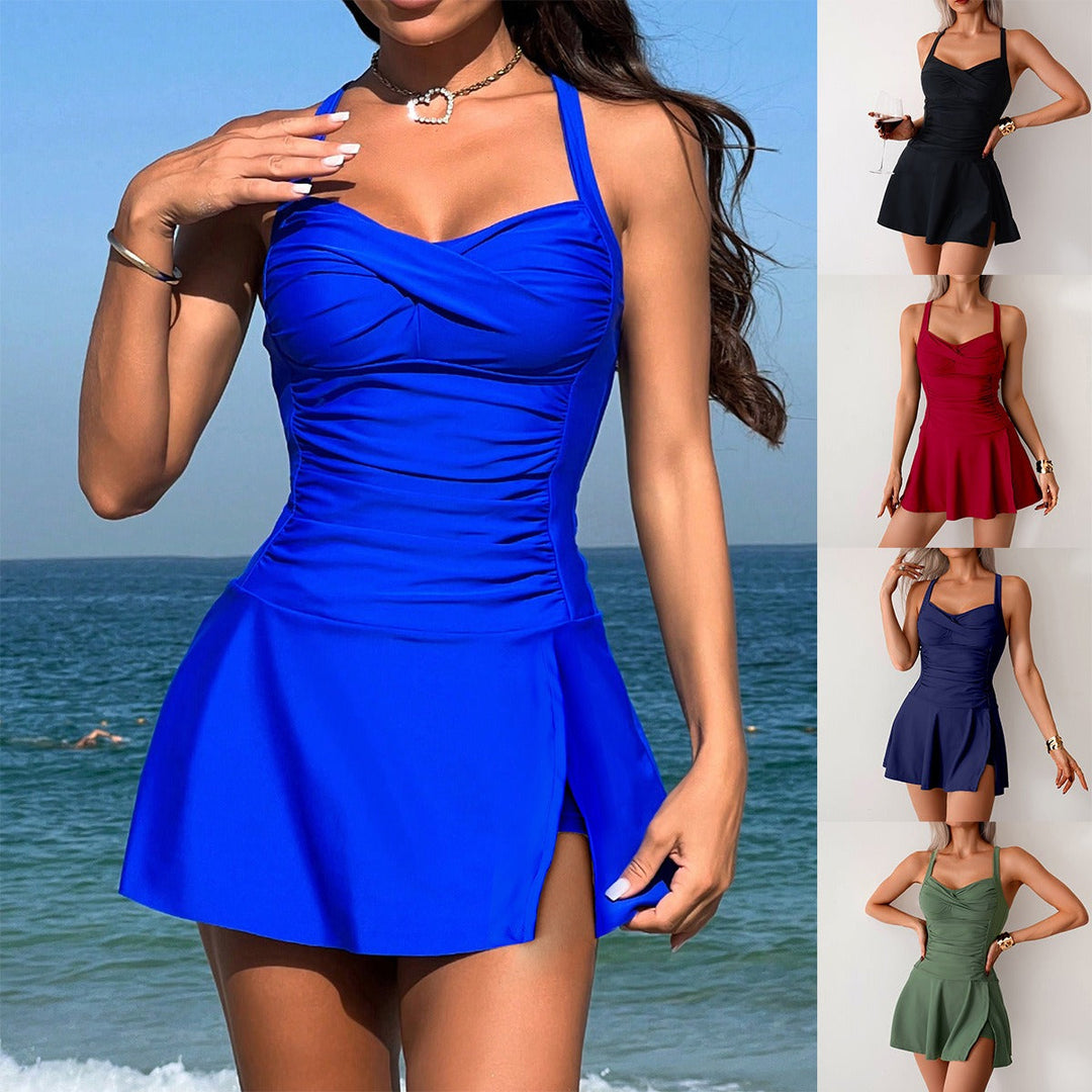 Women's Alluring Split Skirt Swimsuit for Confident Style