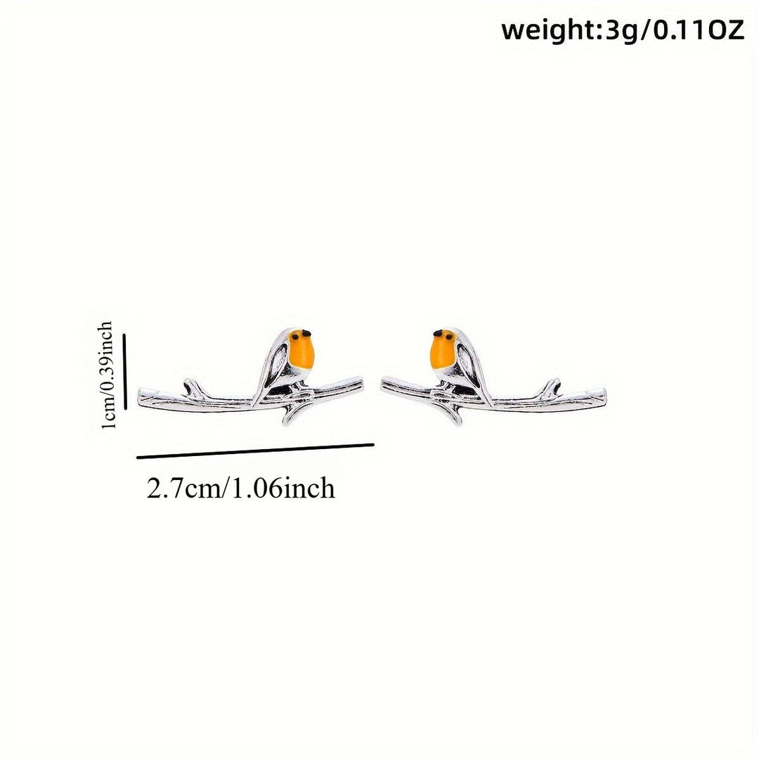 Cartoon Animal Bird Earrings