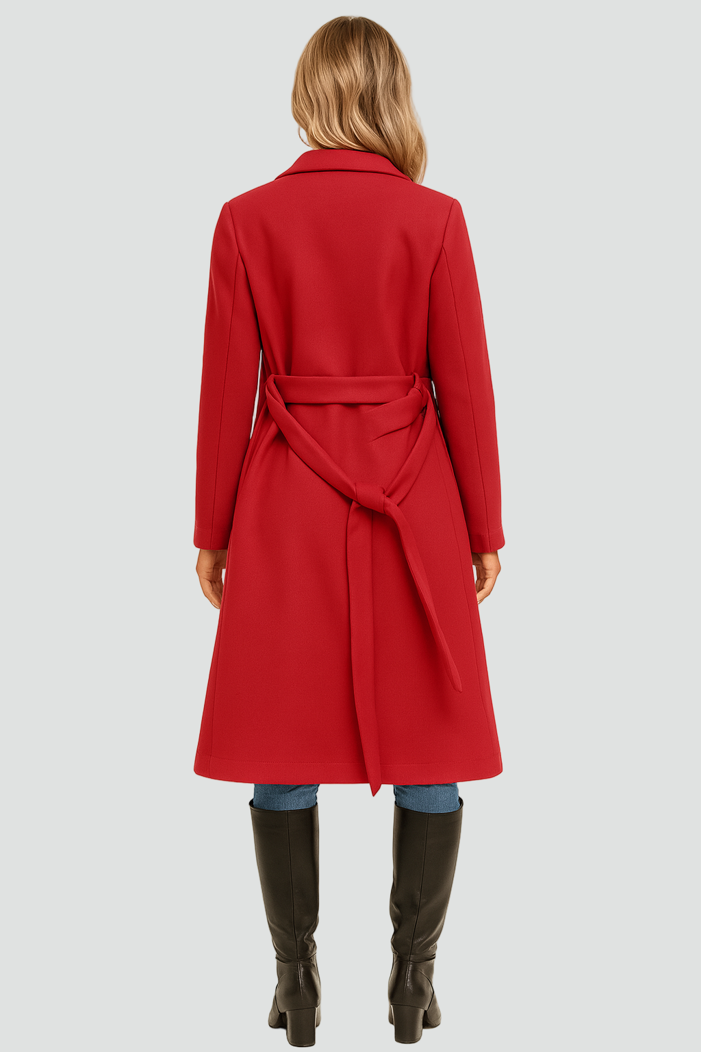 Women's Regular Fit Padded A-Line Coat with Double Buttons
