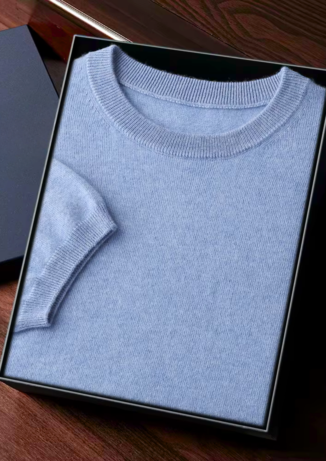 Emma & Rose merino wool crewneck top — premium knitwear