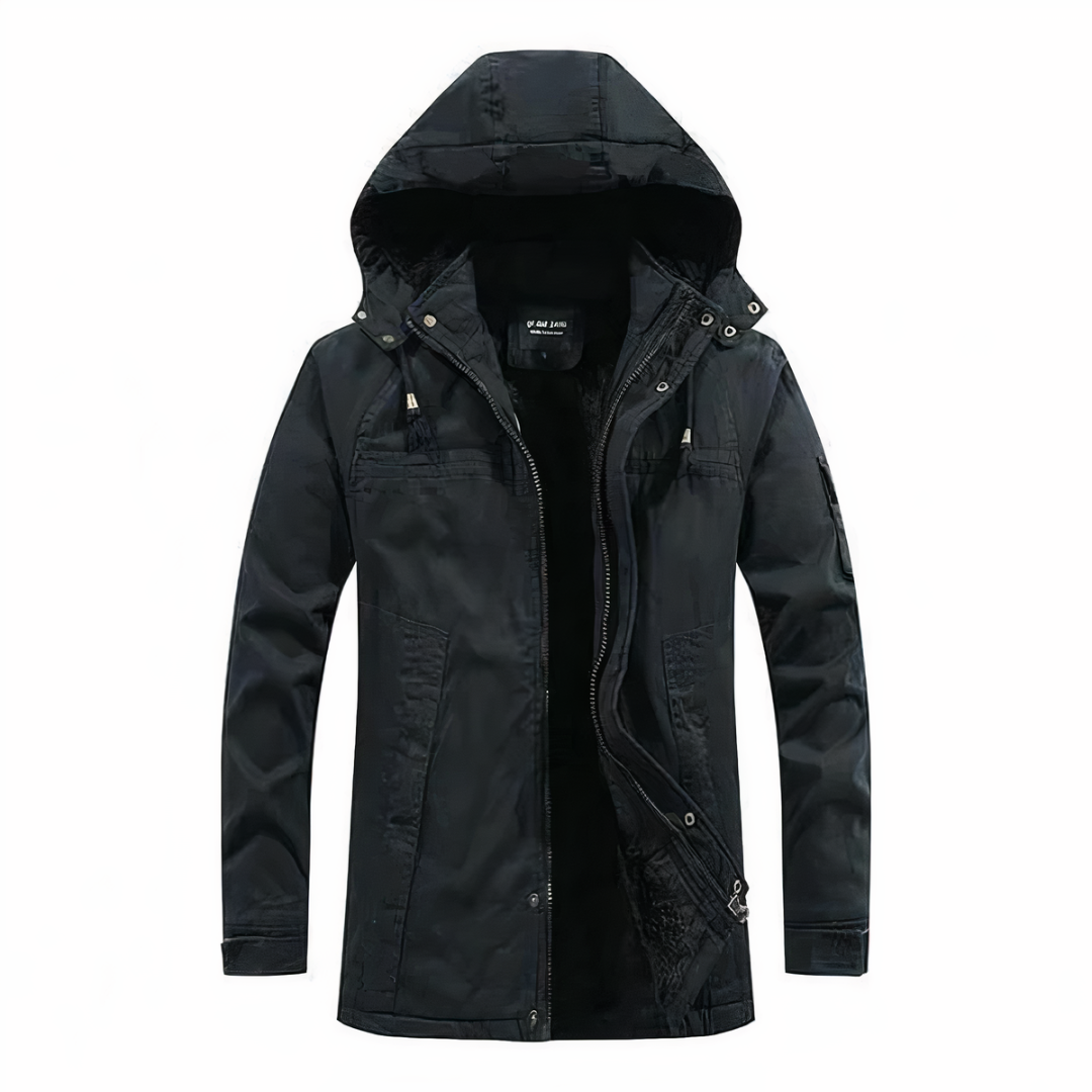 Nathen – Hooded Winter Jacket with Warm Lining