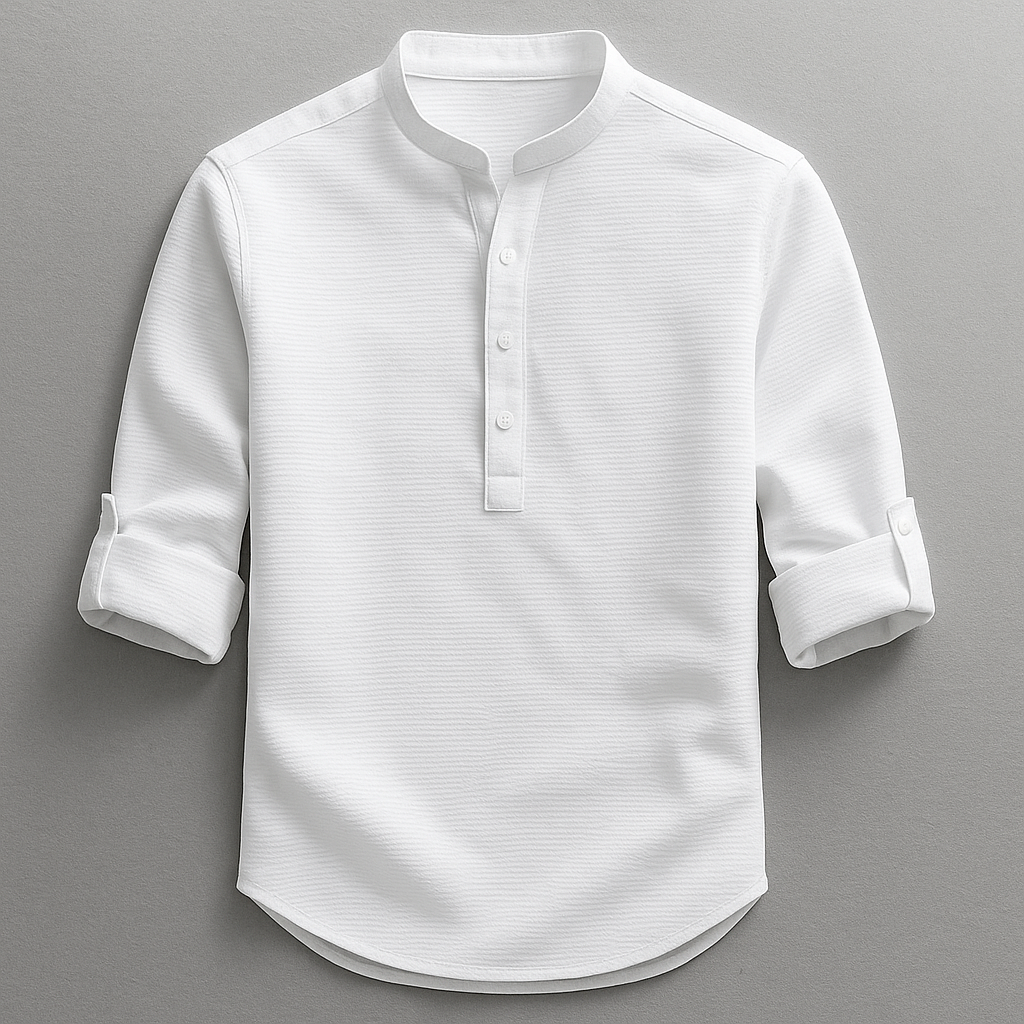 Classic Linen Shirt for Men - Elena Harper