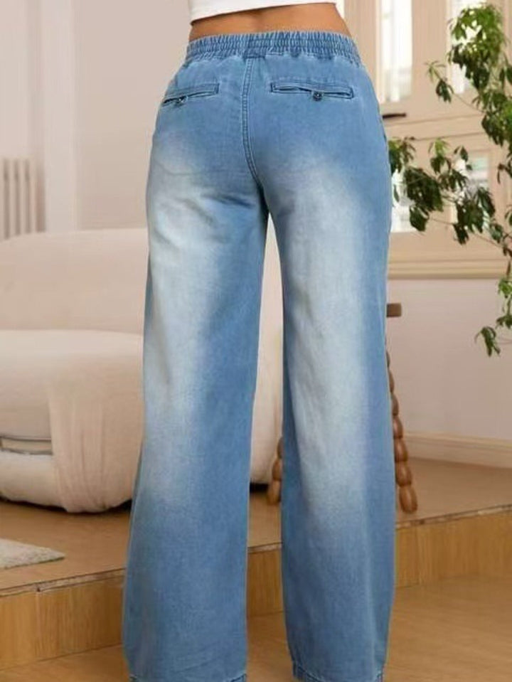 Sabrina Relaxed Wide-Leg Jeans, view 3 - Elena Harper