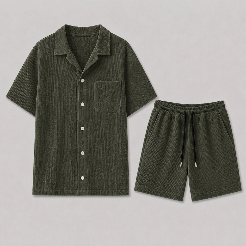 HARRINGTON OXFORD | RIBBED CO-ORD SET FOR MEN
