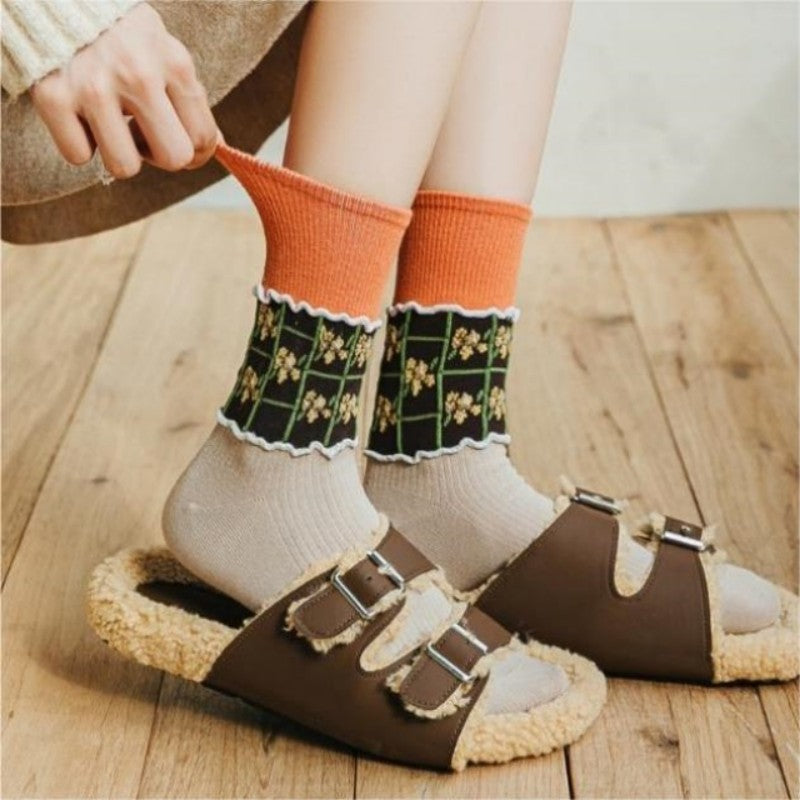 Vintage Floral Socks