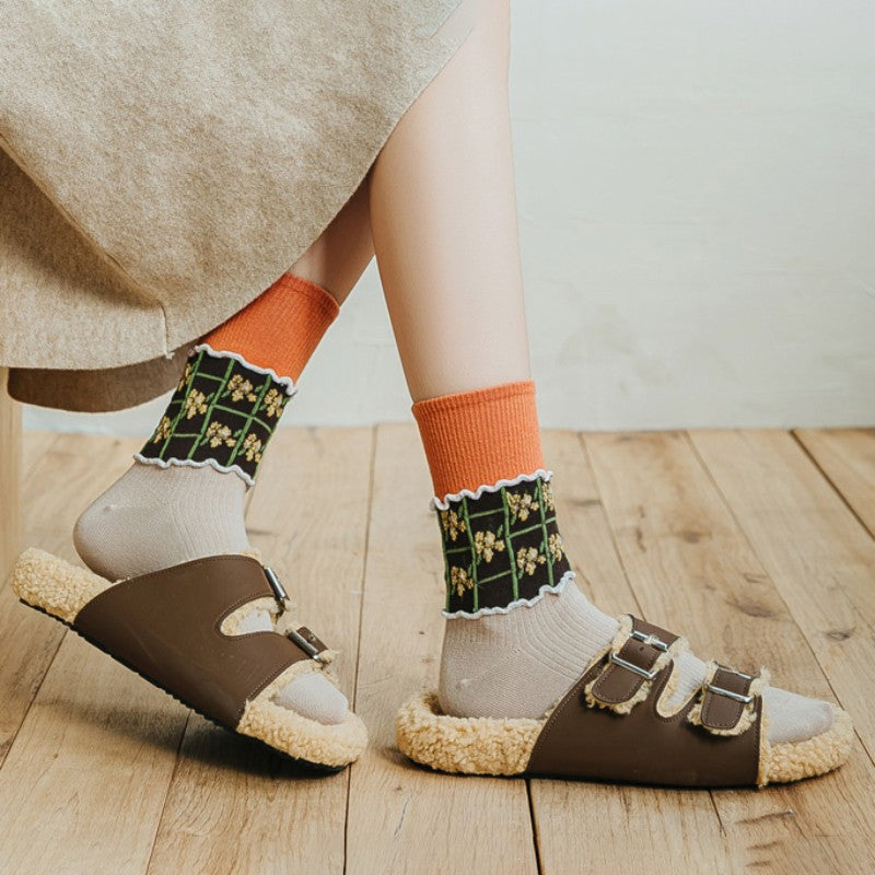 Vintage Floral Socks